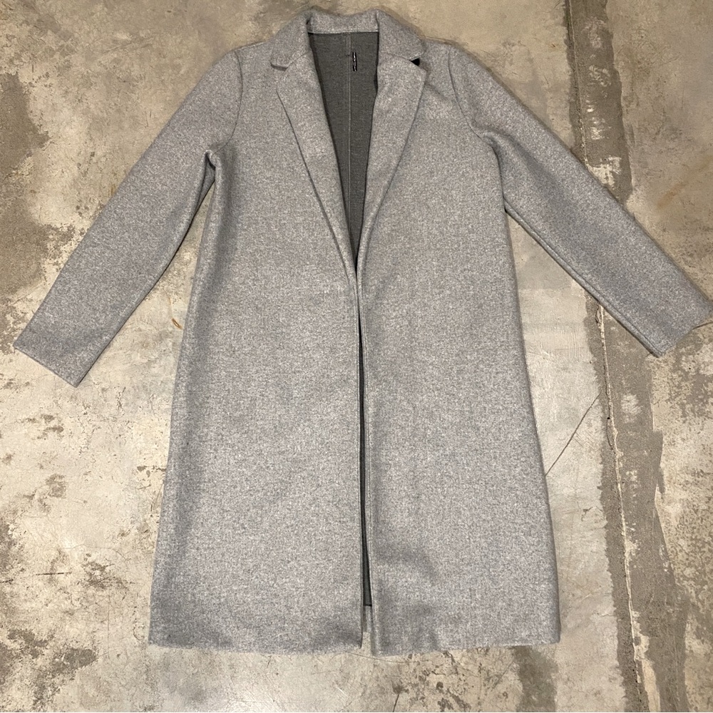Gray Zara Overcoat/Peacoat